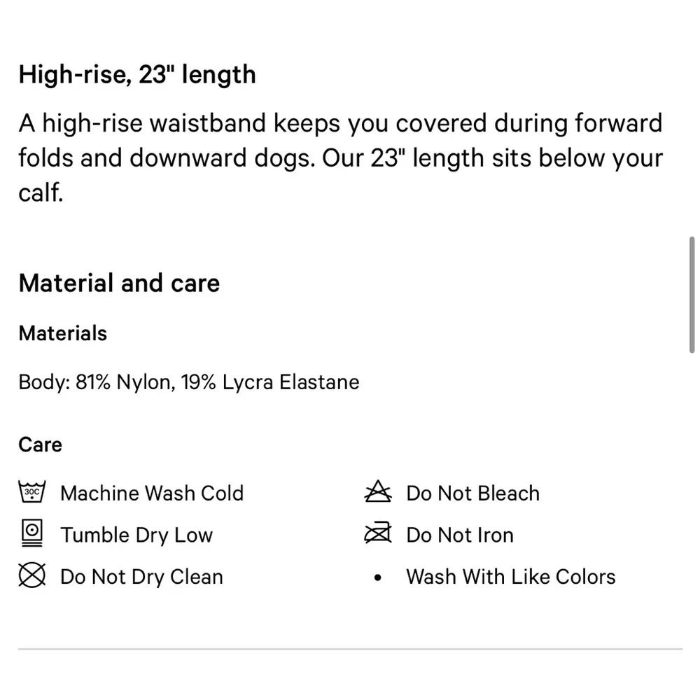 Lululemon Align leggings 23” excellent condition - Picture 3 of 5